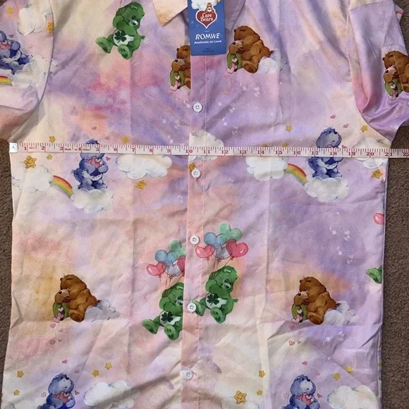 Care Bear button up shirt size M - Picture 9 of 17